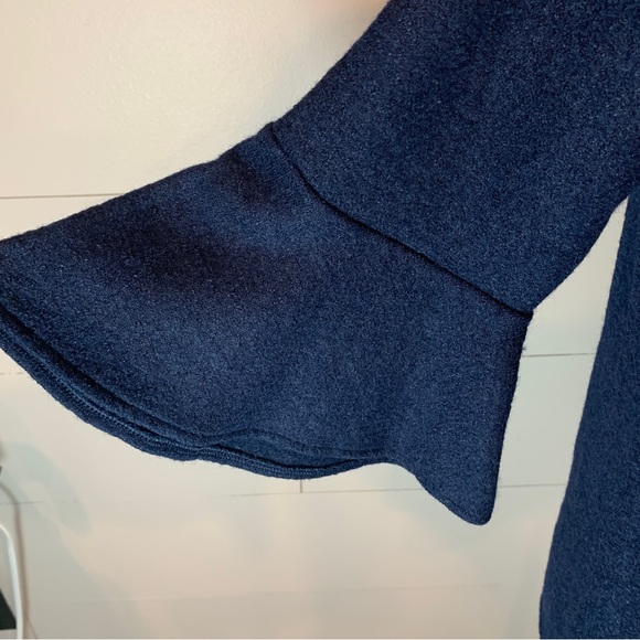 Banana Republic Wool Blend Off Shoulder Bell Sleeve Wool Top - Large - Picture 5 of 9